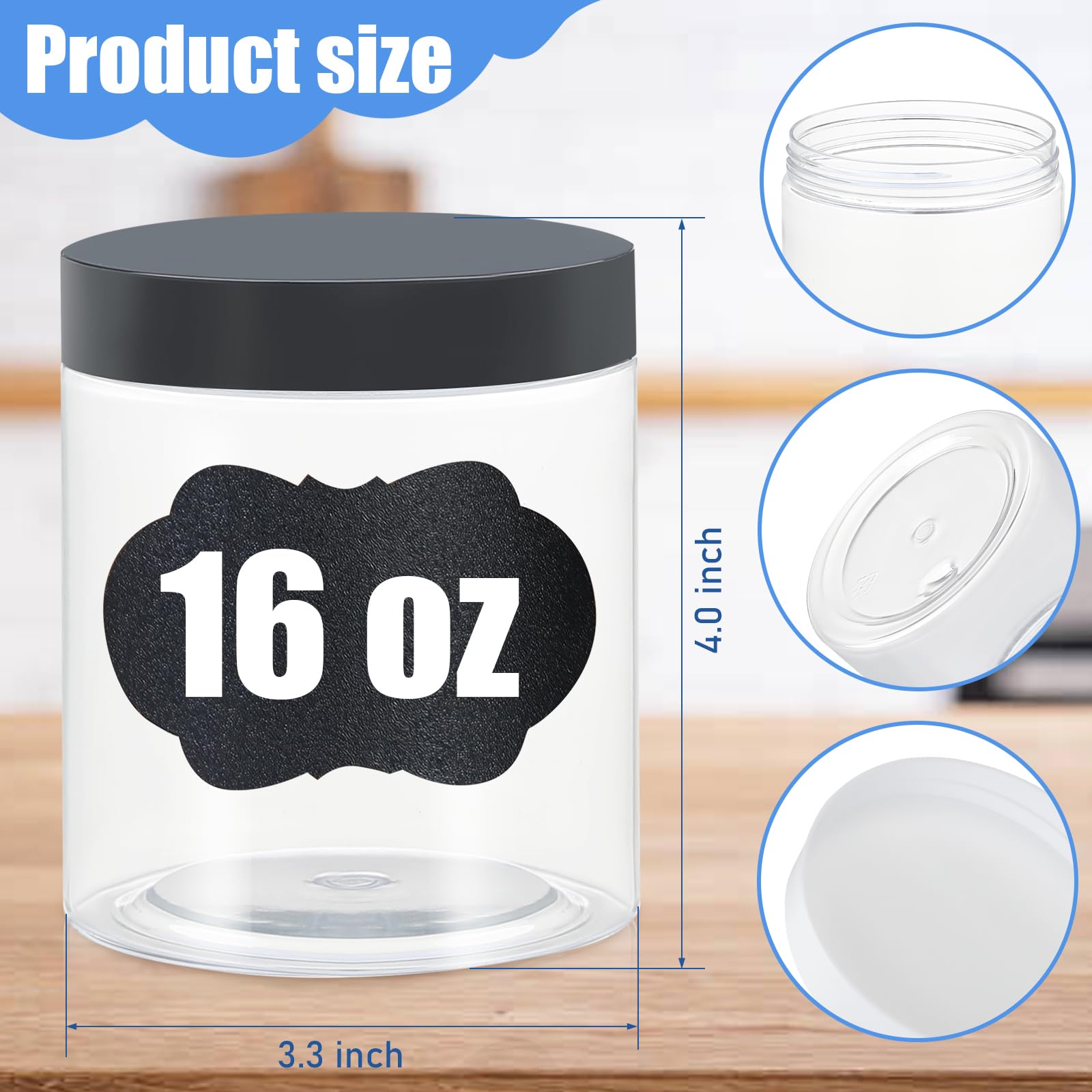 Frascos Crazystorey para cosméticos con tapa roscada, ideales para cremas y bálsamos