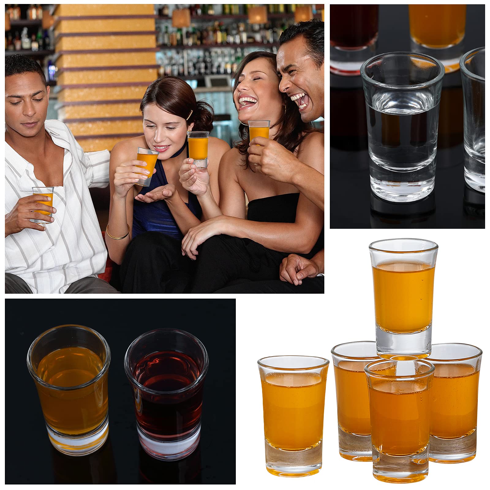 Vaso-shot medido para cócteles, Crazystorey facilita porciones rápidas.