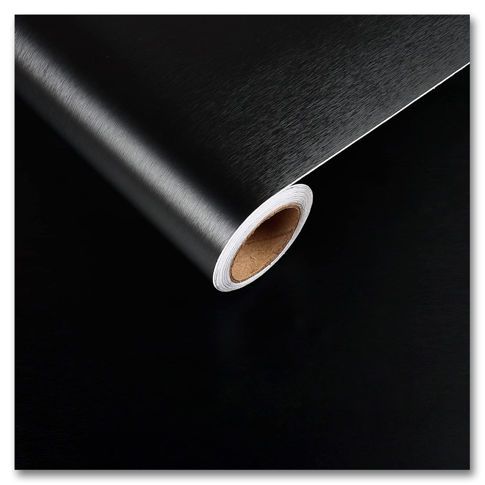 CRE8TIVE papel adhesivo negro cepillado para electrodomésticos en la cocina