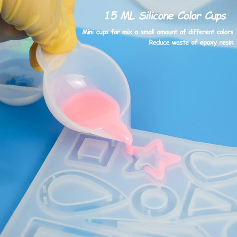 Creahaus vasos de silicona para colores para verter sin manchas