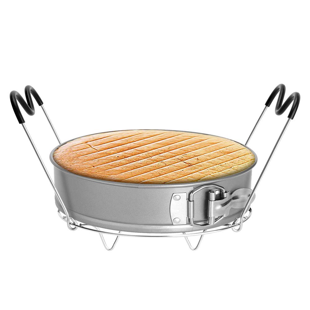 Createy rejilla para vapor con diseño ergonómico, fácil de manejar durante cocción.