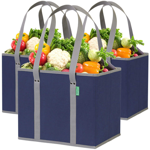 Creative Green Life: bolsas con estructura de caja que se mantiene ergonómica para cargar