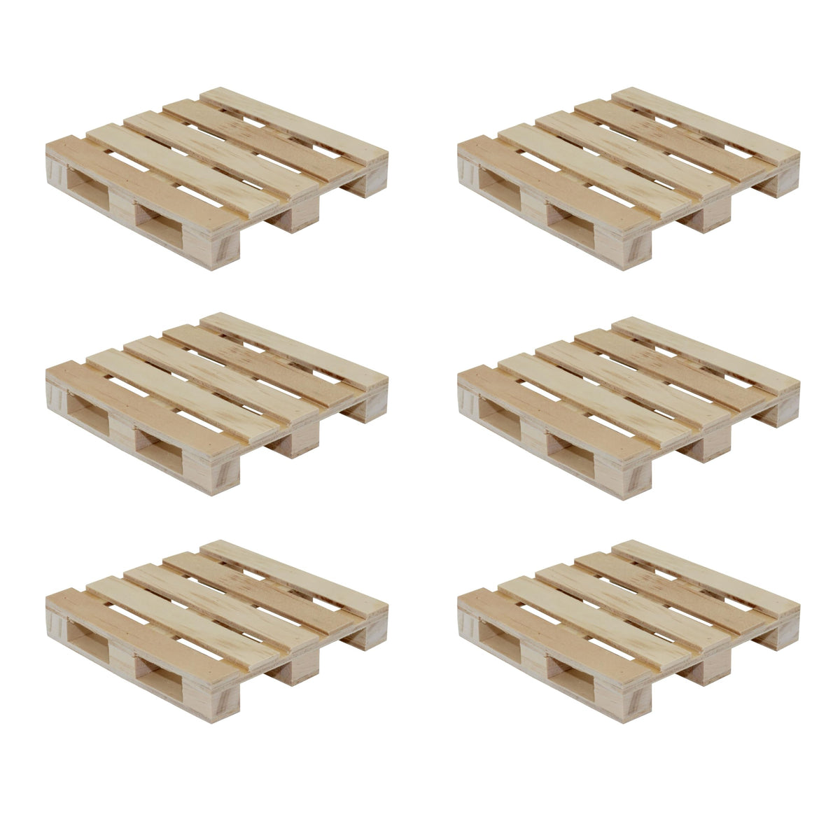 Creative Hobbies posavasos palet madera 4x4 protege superficies al servir bebidas