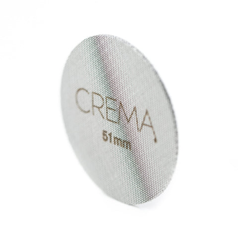 Crema Puck Screen con malla de 150 micras para saturación pareja.