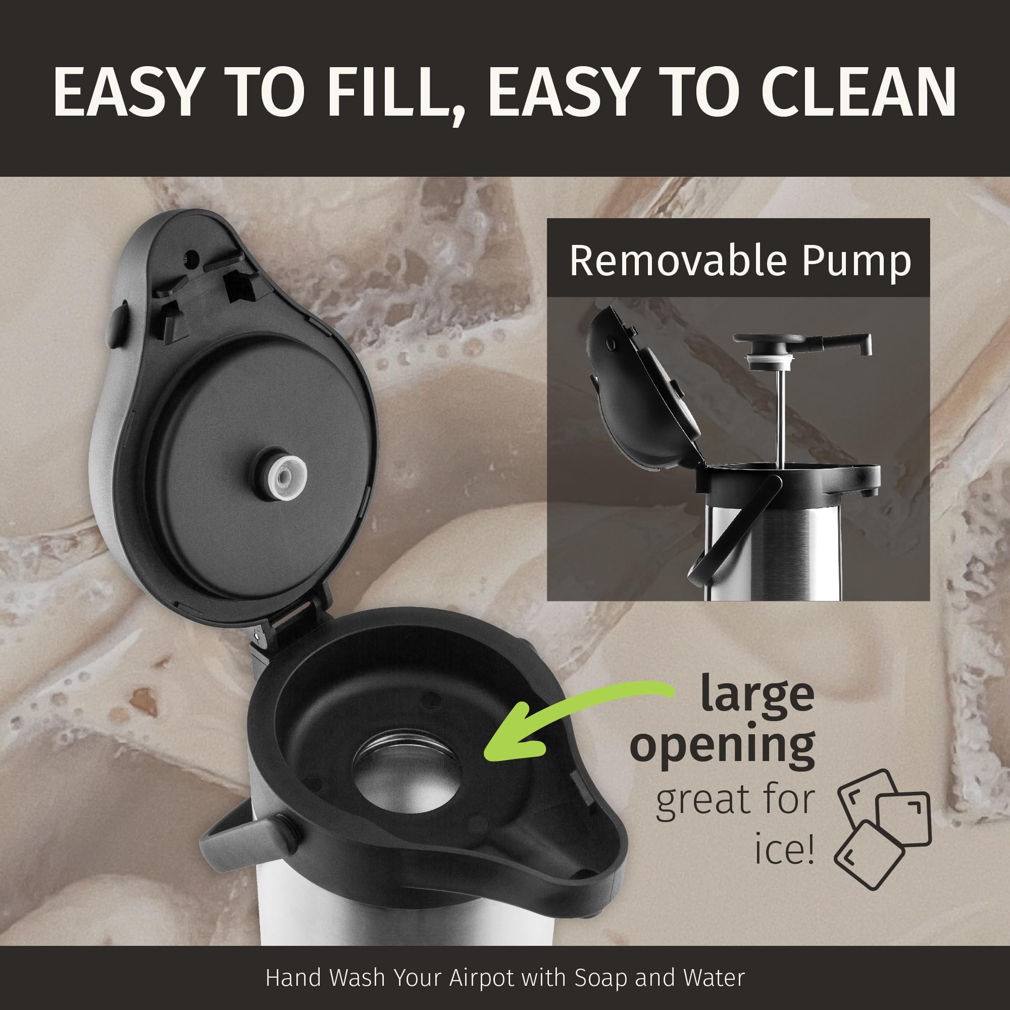 Cresimo airpot diseño estadounidense con soporte de por vida.
