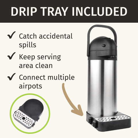 CRESIMO Airpot, capacidad de 3 litros ideal para eventos.
