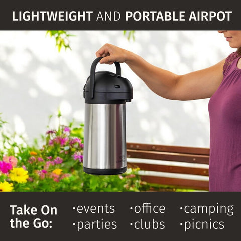 Cresimo cafetera termica 74oz diseño ergonómico y práctico