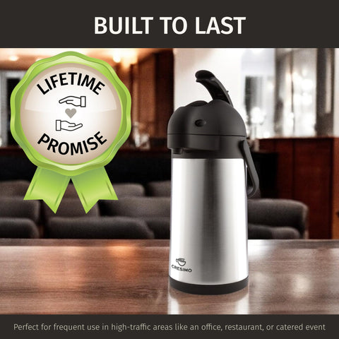 Cresimo cafetera termica 74oz dispensador para bebidas calientes o frías