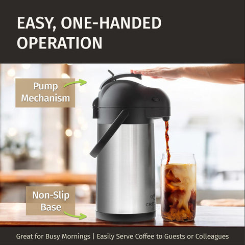 Cresimo cafetera termica 74oz ideal para oficinas y eventos