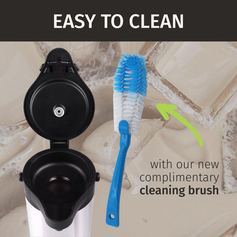 Cresimo dispensador con una mano para verter fácilmente bebidas