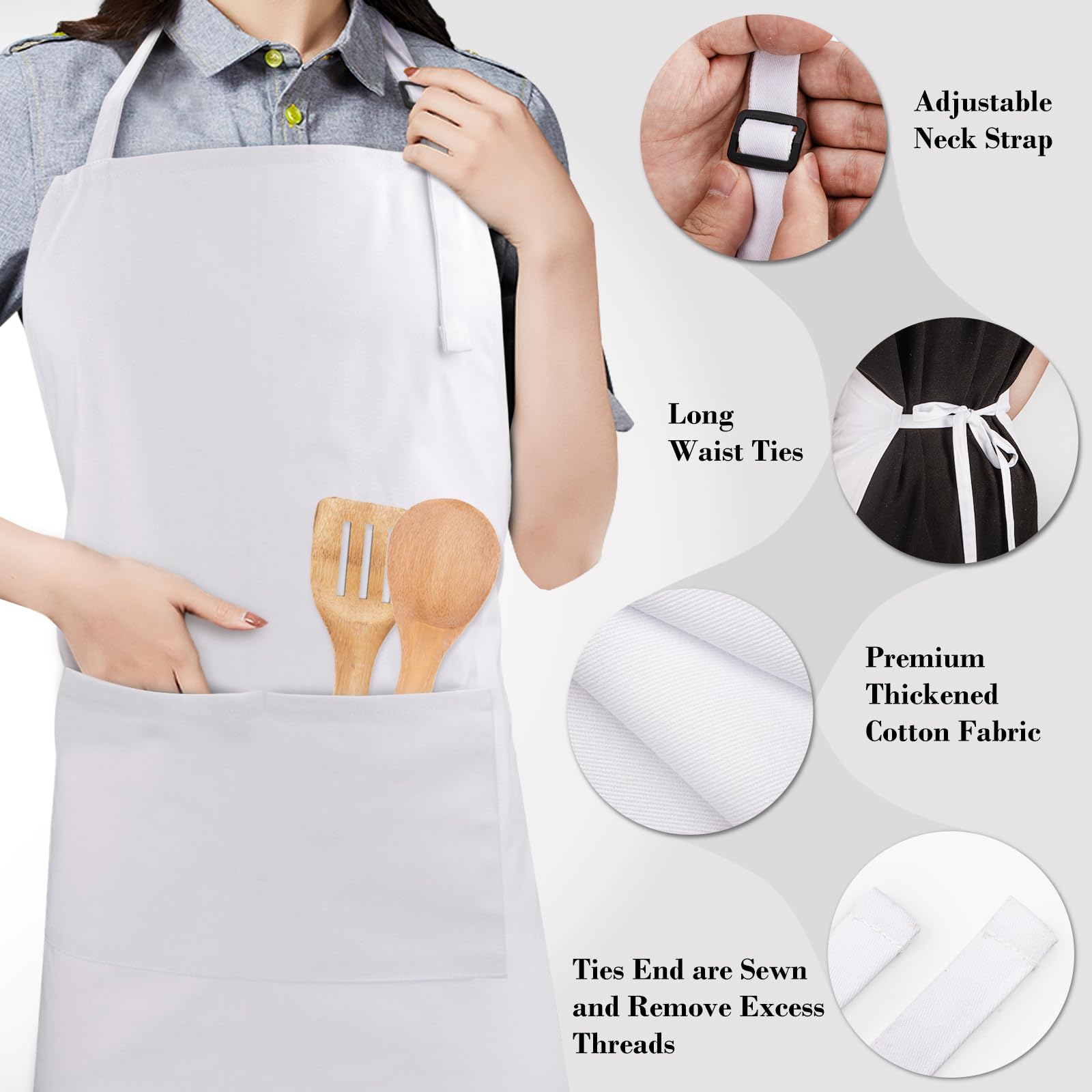 Gorro CRJHNS chef ajuste longitud para diferentes tallas