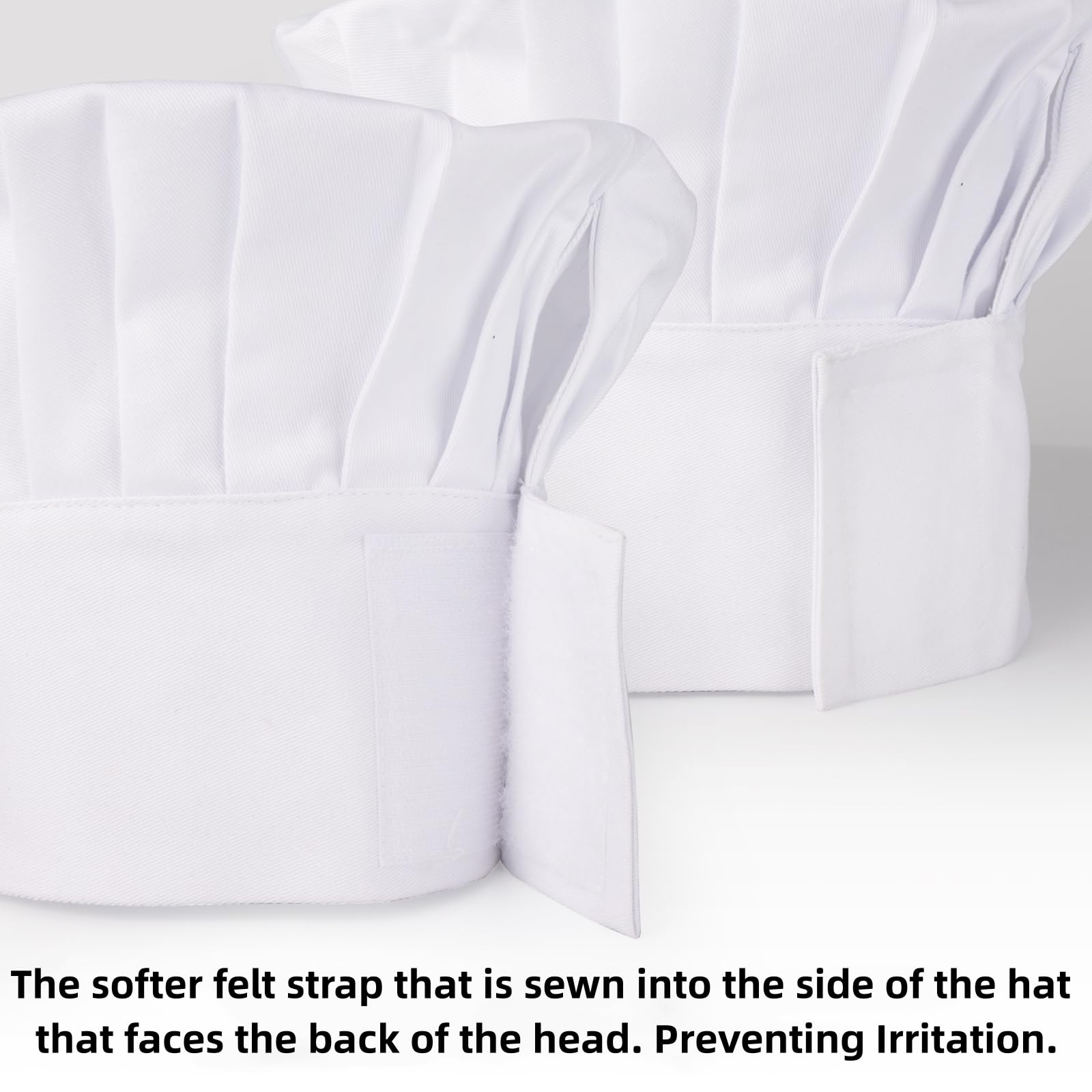 Gorro CRJHNS blanco con ajuste de gancho y bucle para mayor comodidad
