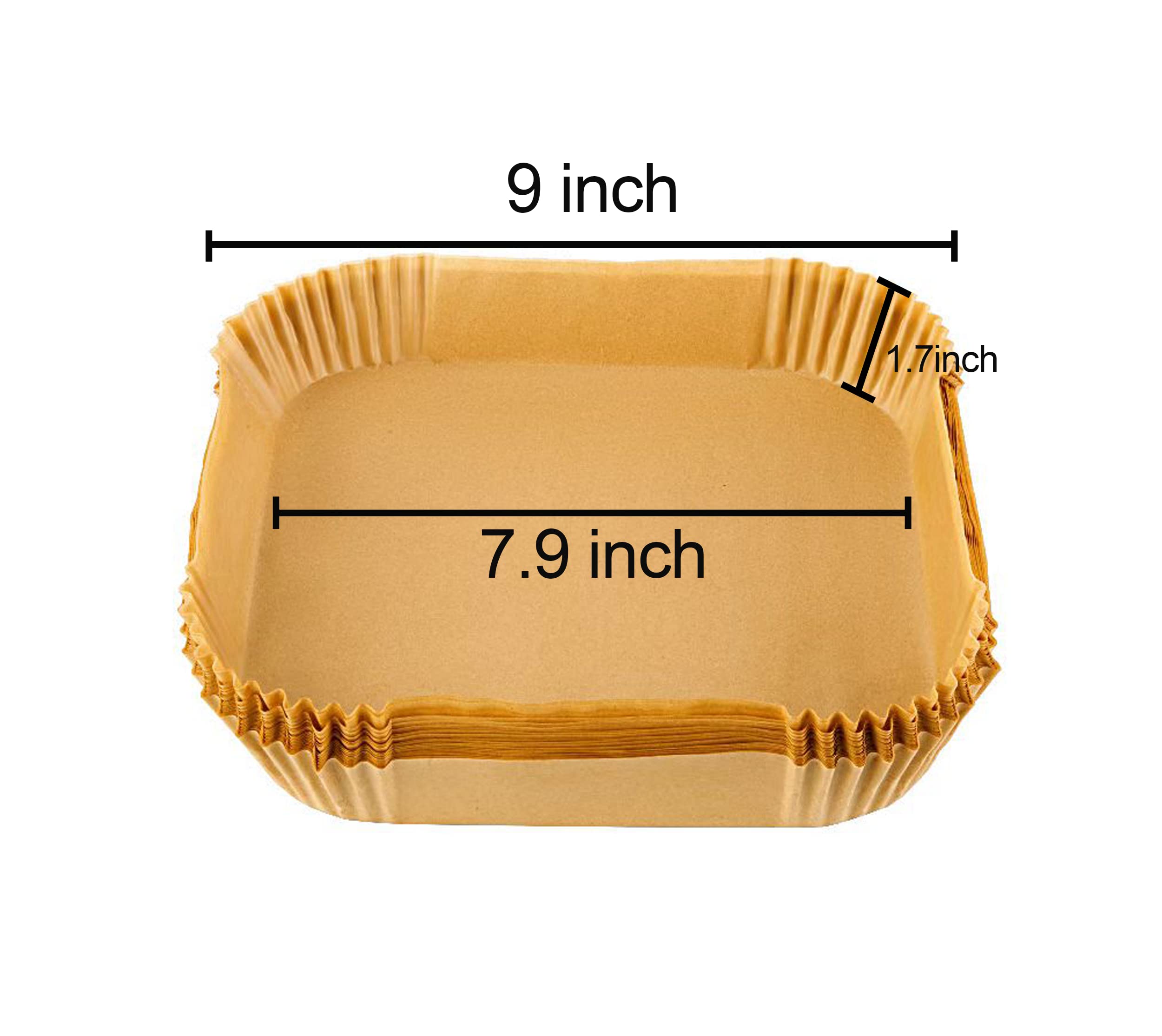 Croask liner pre cortado para freidora 7,9 pulgadas facilita uso