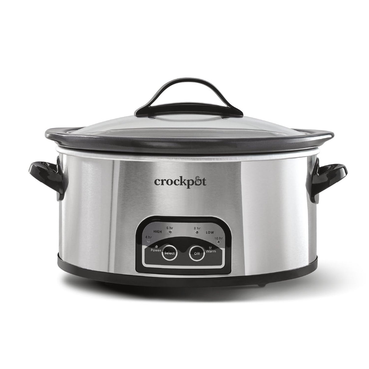 Crock-Pot 6 qt para comidas familiares y porciones para varios comensales.