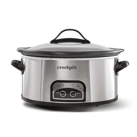 Crock-Pot 6 qt para comidas familiares y porciones para varios comensales.