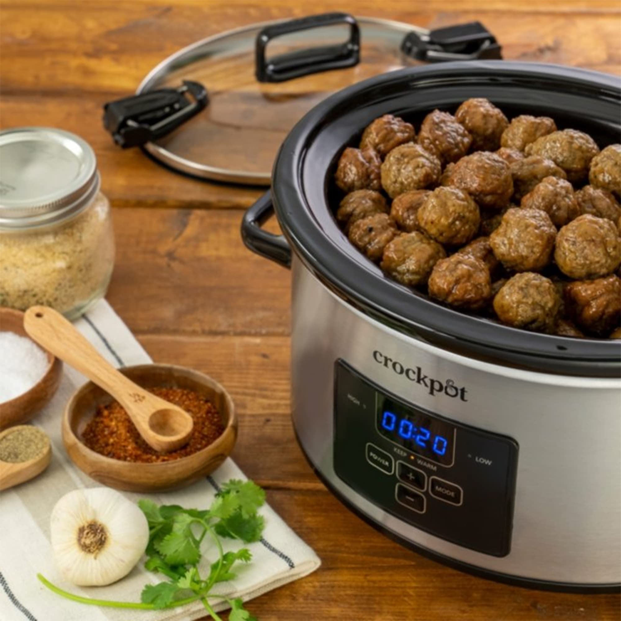 Crock-Pot tapa-bloqueo mayor seguridad durante transporte.