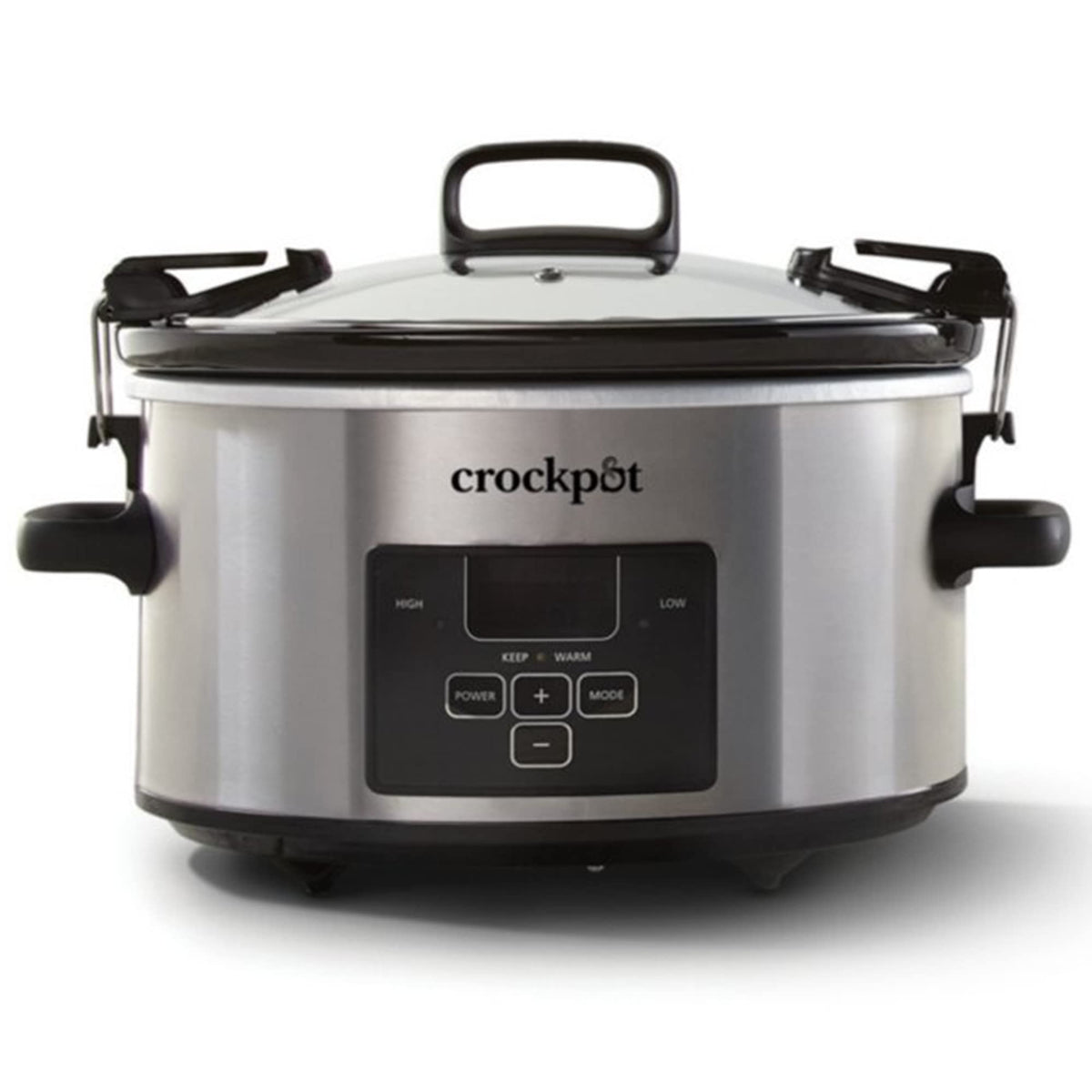 Crock-Pot tapa con cierre seguro, ideal para transporte seguro.