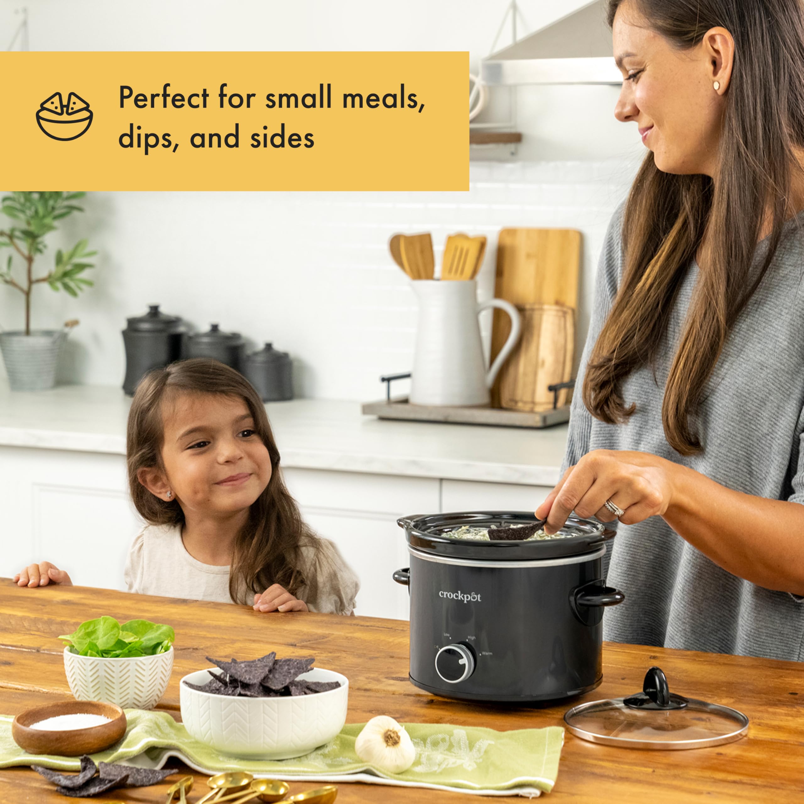 Crock-Pot tapa de cristal que permite ver la cocción y controlar temperatura