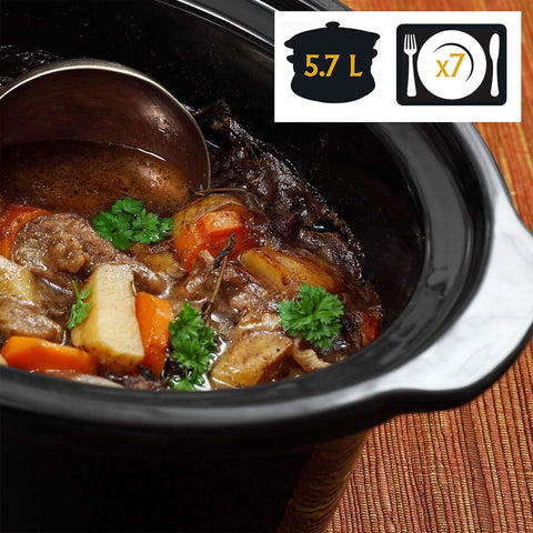 Crock-Pot Cook N Carry con 8 programas y Element IQ para cocción flexible.