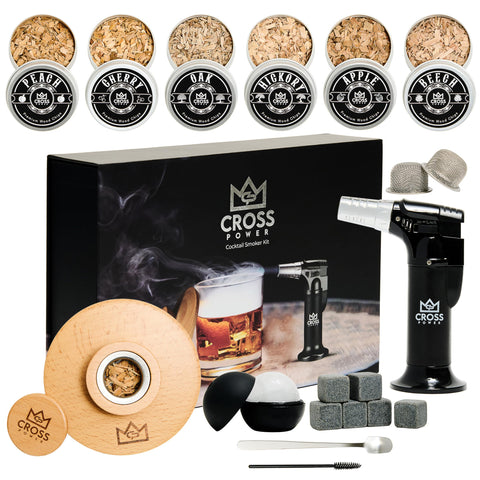 Cross Power kit ahumado para whisky con mechero.