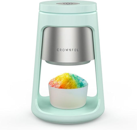 CROWNFUL máquina hielo raspado frontal, preparación rápida para conos y bebidas frías