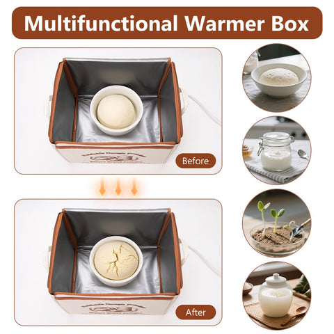 CrsaSwivo caja fermentación térmica 70-130 °F para temperatura ajustable.