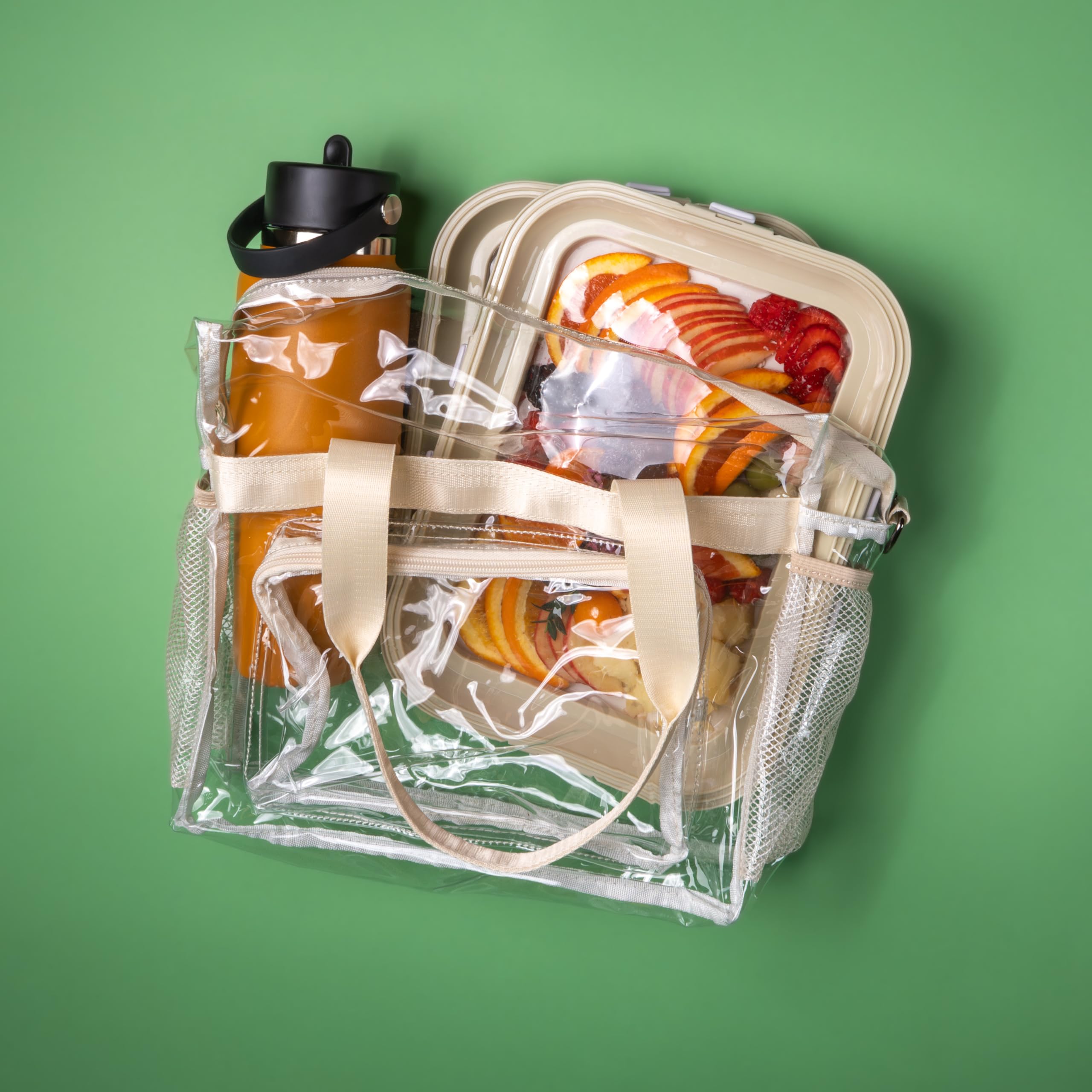 Crudités bandeja apilable en refrigerador, ahorro de espacio.