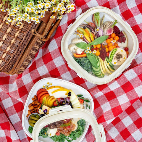 Crudités: material sin BPA, apto para congelador y lavavajillas.