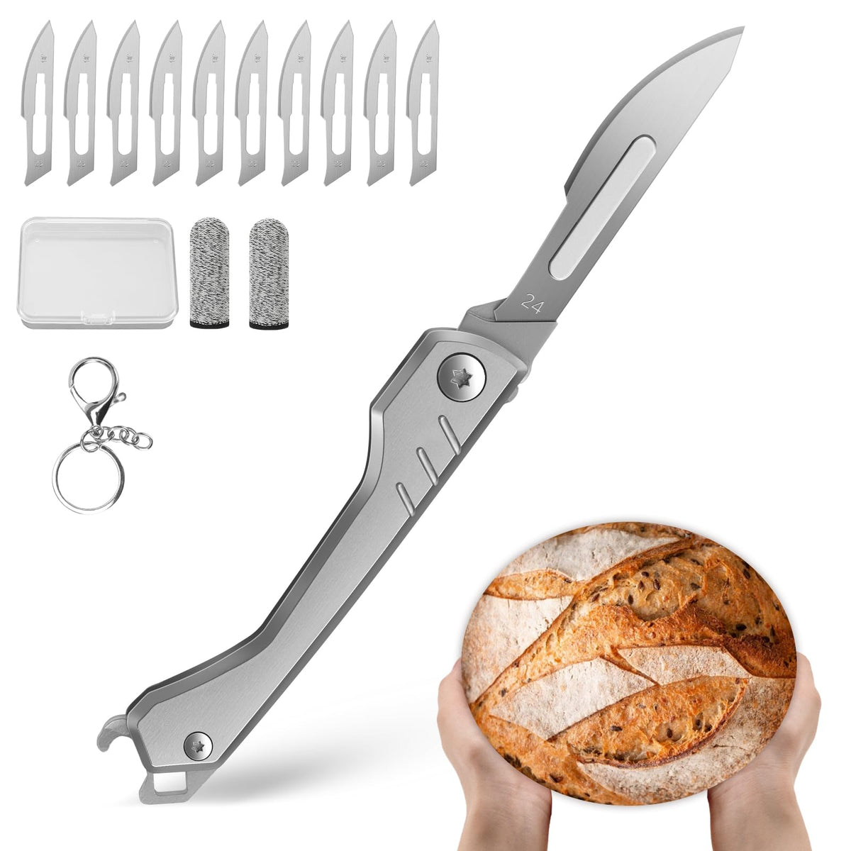 CRUIFU Bread Lame con diseño portátil para uso en casa.