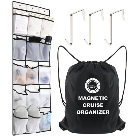 CruiSeaU organizador de puerta para crucero con bolsillos grandes para organización.
