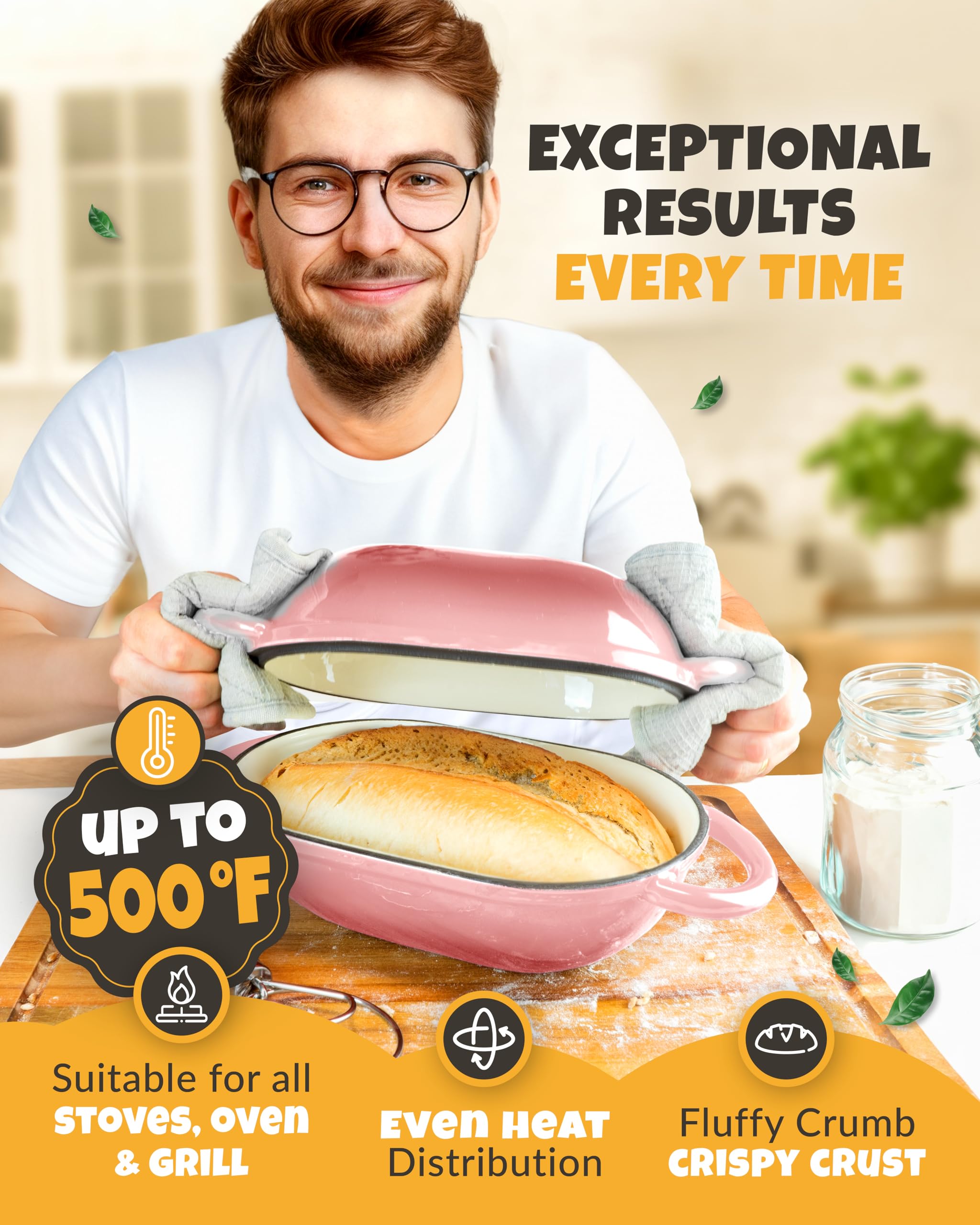 CRUSTLOVE batidora de masa, mezcla rápida para masas de pan casero.