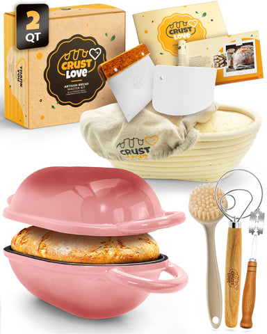 CRUSTLOVE cesta Banneton para fermentación, facilita dar forma artesanal al pan.