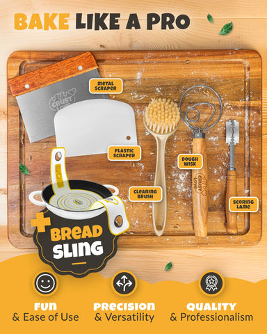 CRUSTLOVE Correa de silicona para pan facilita manejo seguro.