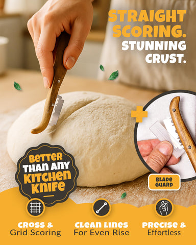 CRUSTLOVE mango ergonómico para control total al cortar pan