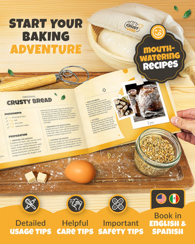 CRUSTLOVE Pan listo para servir, ideal para compartir.