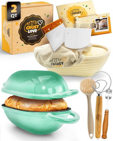 CRUSTLOVE pan-oval-esmaltado para hornear con cocción uniforme y corte crujiente