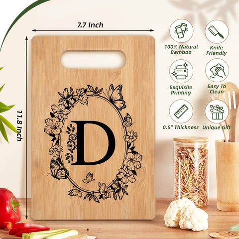 CryCarrot tabla de cortar de bambú natural, superficie duradera y segura para la cocina.