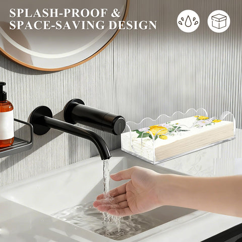 Cryozeo porta-servilletas acrílico, ideal para cocinar, baño y eventos.