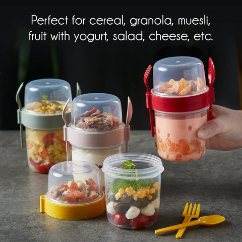 Crystalia Parfait, compartimento separado para toppings y mezclas.