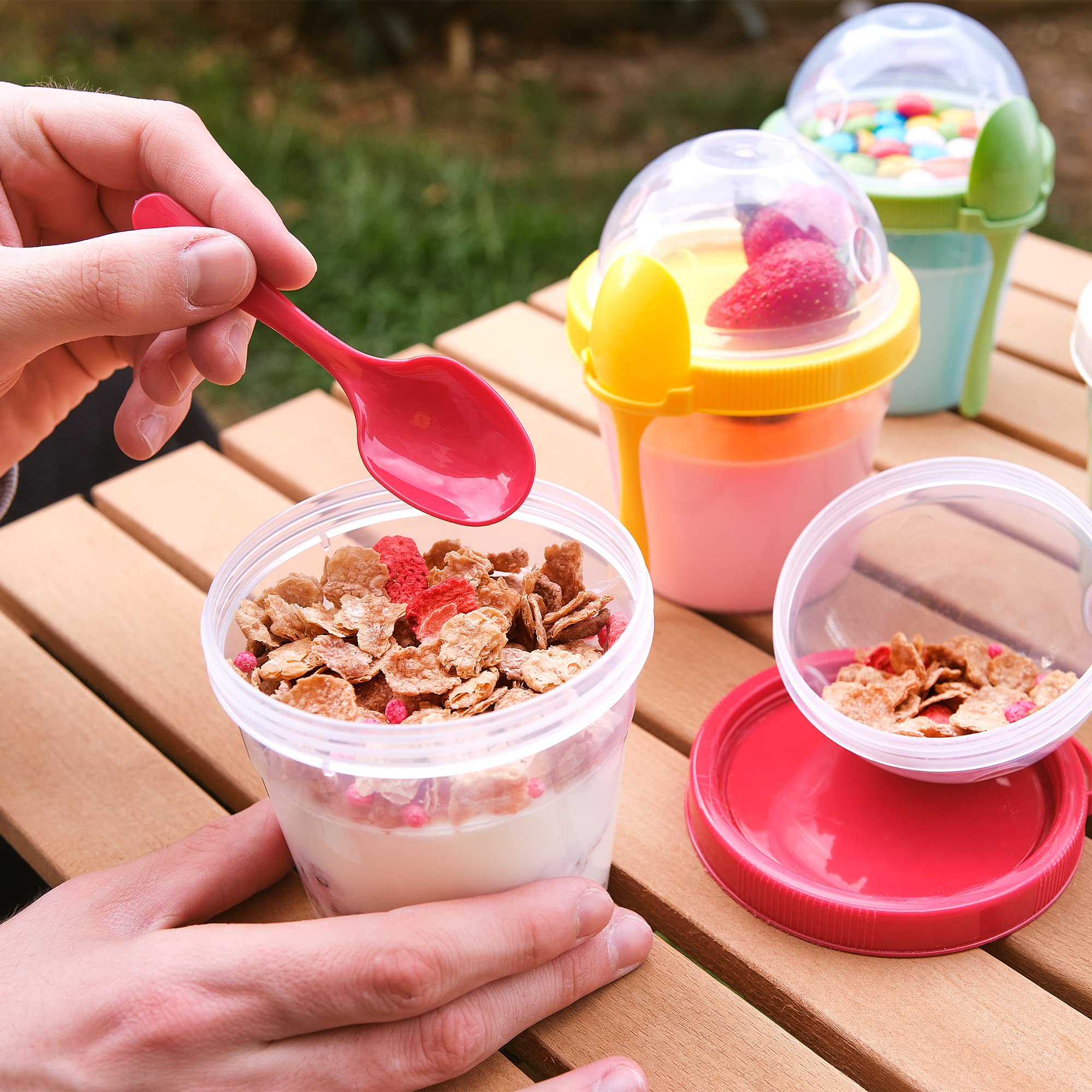 Crystalia diseño portátil para desayunos rápidos en casa o fuera