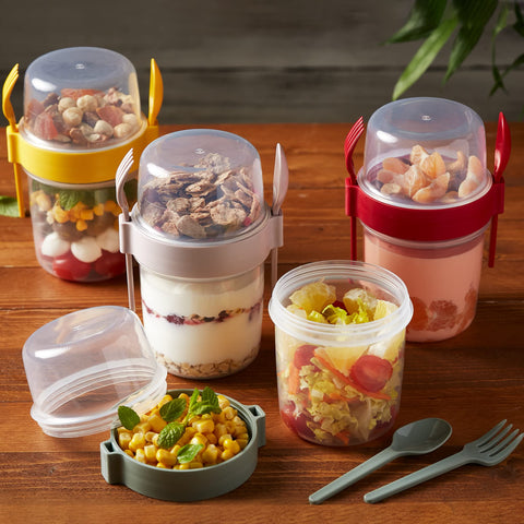 Crystalia Parfait, pack de 4 para desayunos o meriendas.
