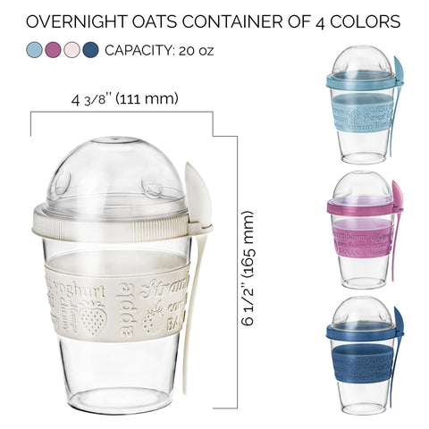 Crystalia porciones separadas para toppings, personaliza el desayuno a tu gusto.