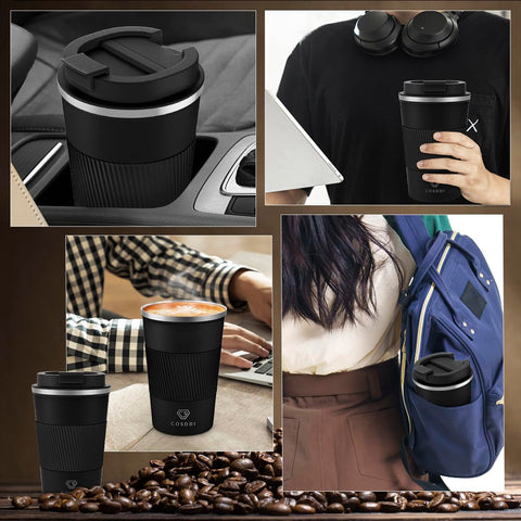 CS COSDDI Taza con sellado hermético para evitar fugas y derrames.
