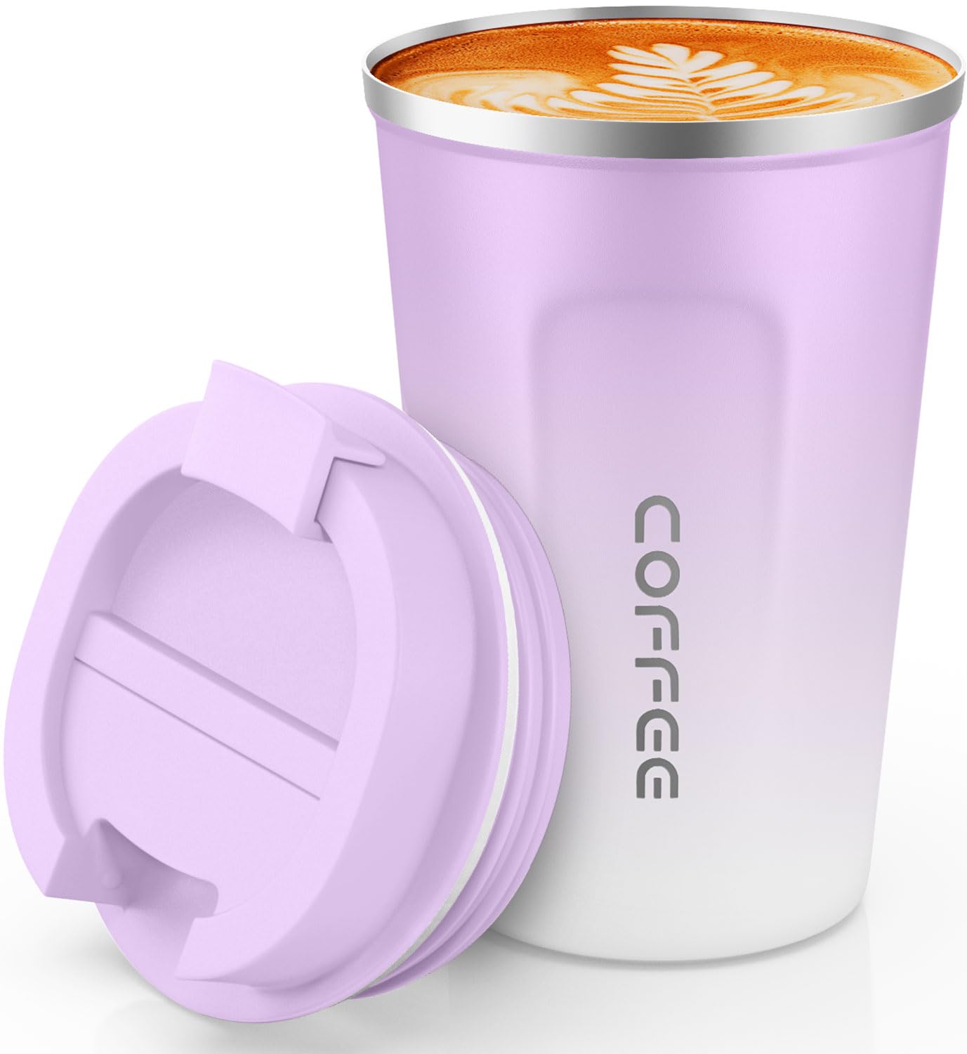 CS COSDDI vaso 355 ml aislado en acero inoxidable para bebidas calientes o frías.
