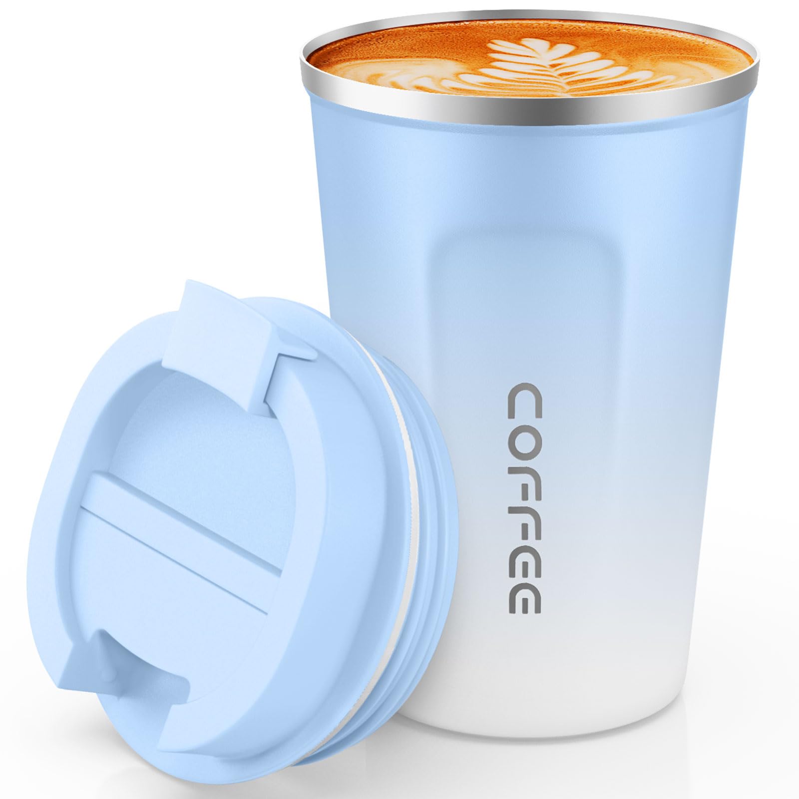 CS COSDDI tumbler de acero inoxidable 12 onzas para llevar café en ruta