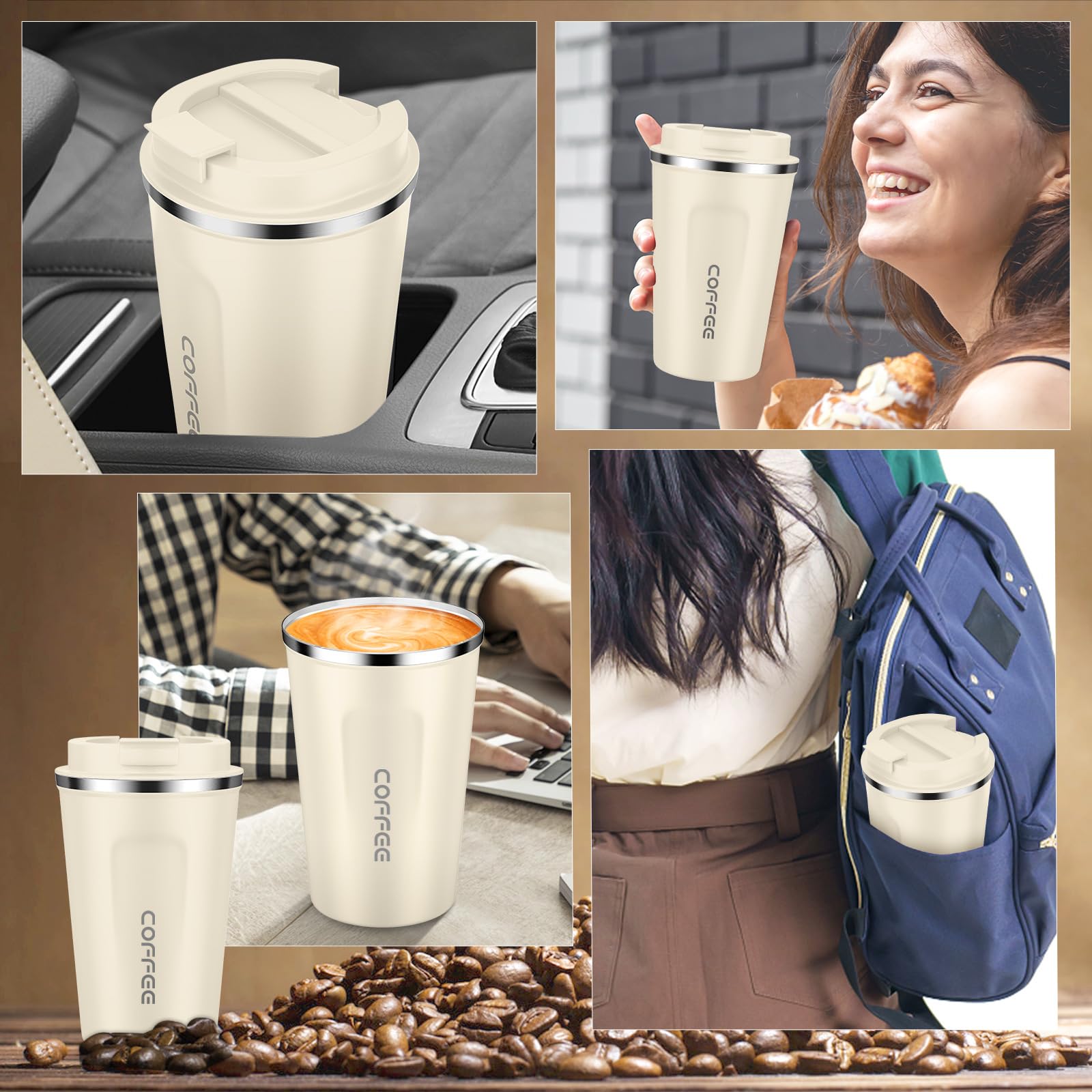 CS COSDDI Tumbler cabe en porta vasos de coche para viajes