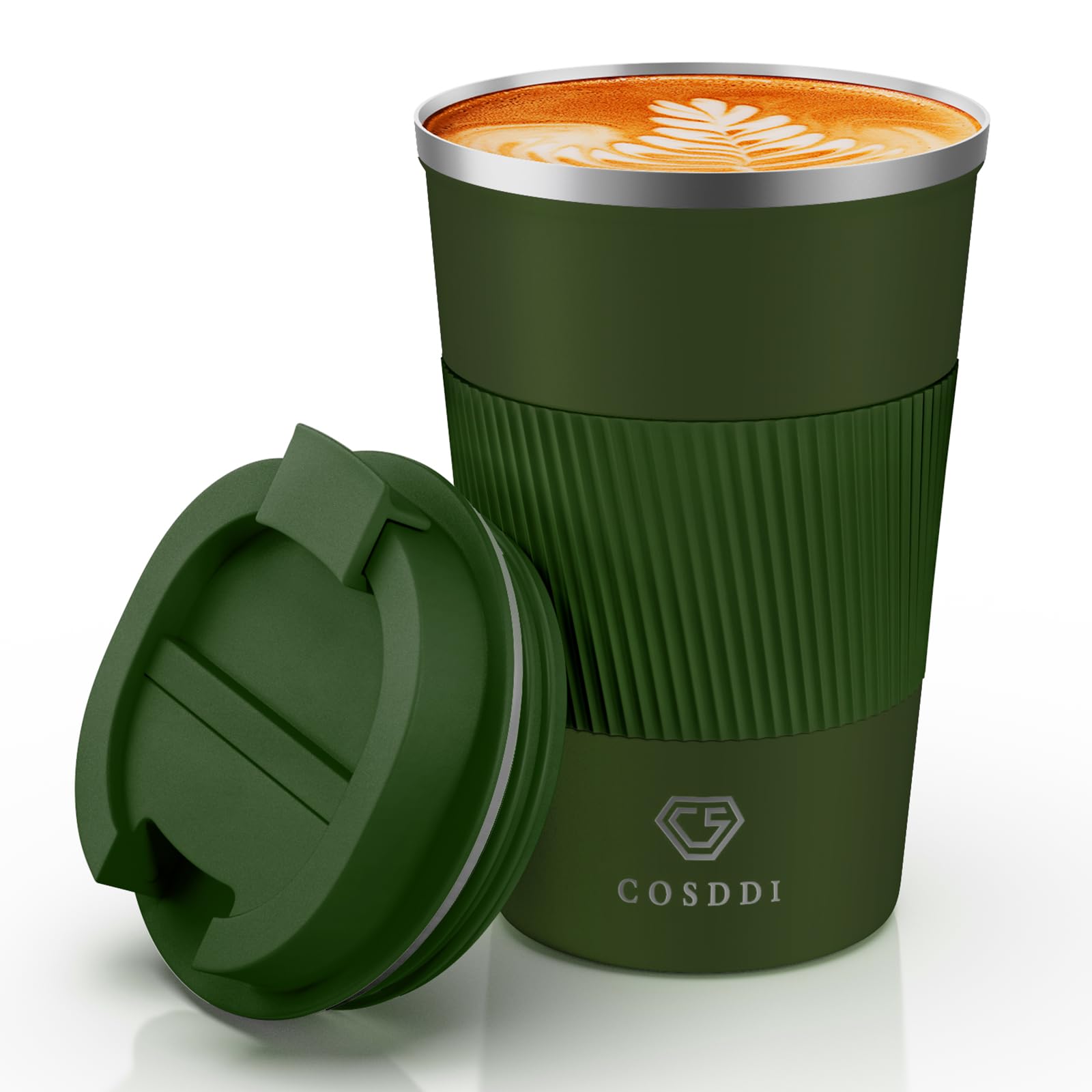 CS COSDDI vaso térmico frontal, diseño compacto y fácil de agarrar para uso diario.