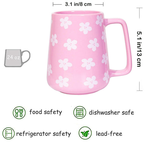 Taza Cteaffee morada, detalle asa cómodo para té o café