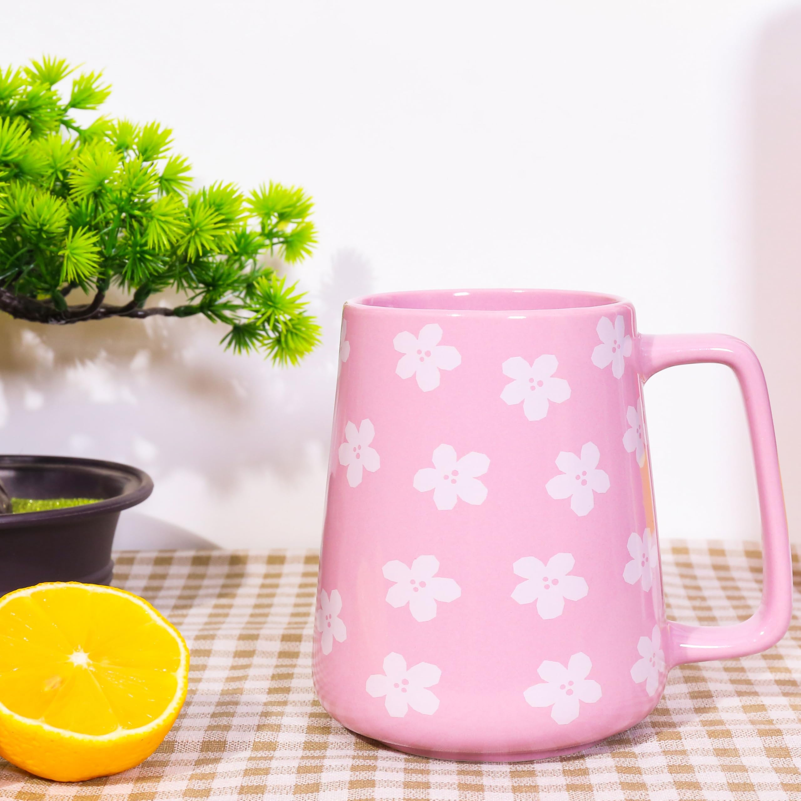 Taza Cteaffee morada uso diario, apta para desayuno completo