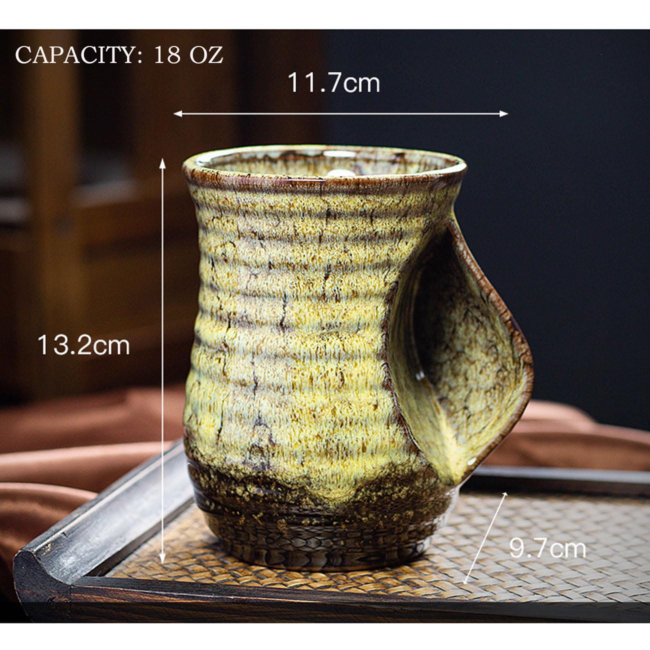 Cteaffee: perfil derecho para sostener la taza con facilidad.